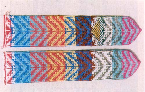 Knitted Socks, Heart Crook Pattern, Sivas